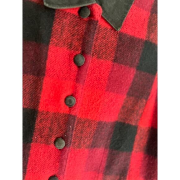 vtg Chrysantheme Wool Blend Plaid Vest Size large - Picture 2 of 5